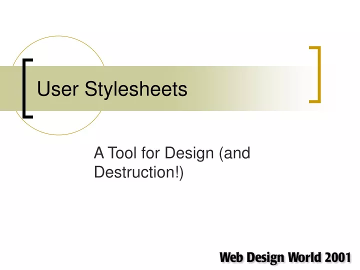 user stylesheets