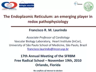 The Endoplasmic Reticulum: an emerging player in redox pathophysiology