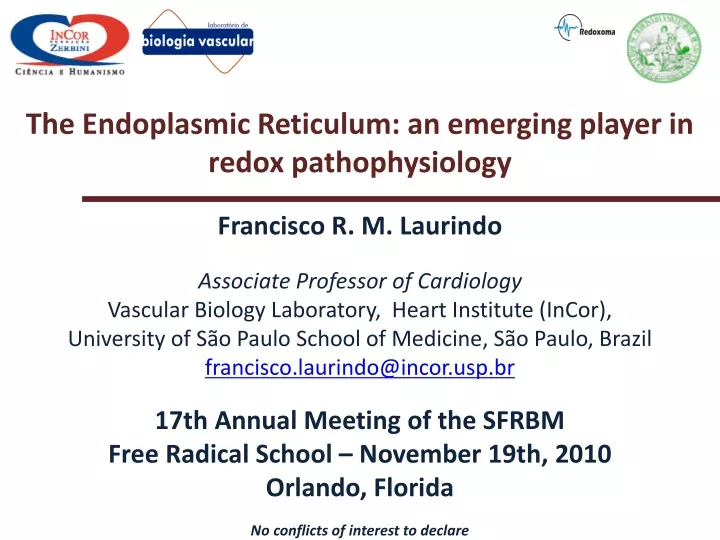 the endoplasmic reticulum an emerging player