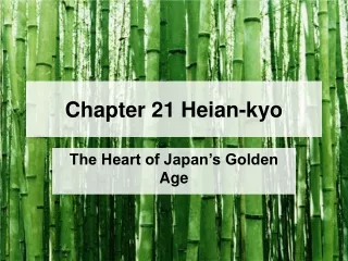 Chapter 21 Heian-kyo
