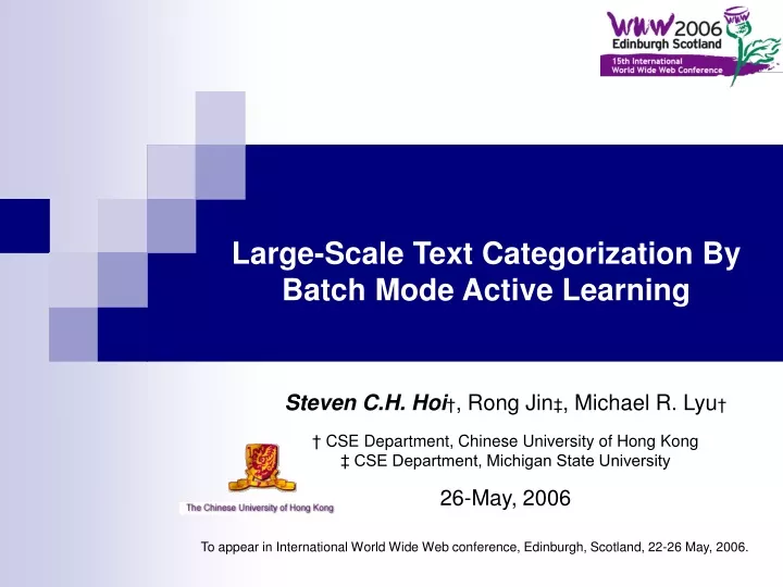 large scale text categorization by batch mode active learning