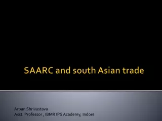 SAARC and south Asian trade