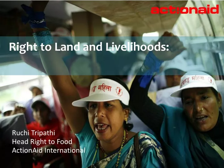 right to land and livelihoods