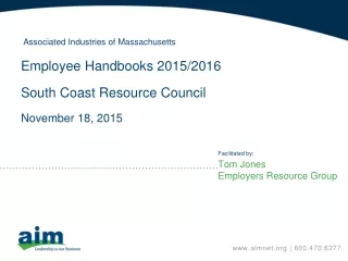 Tom Jones  Employers Resource Group