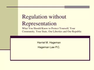 Harriet M. Hageman Hageman Law P.C.