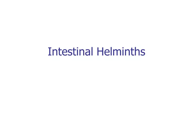 intestinal helminths