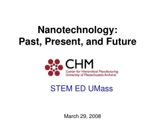 Nanotechnology: Past, Present, and Future