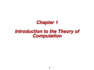 PPT - Introduction To The Theory Of Computation PowerPoint Presentation ...