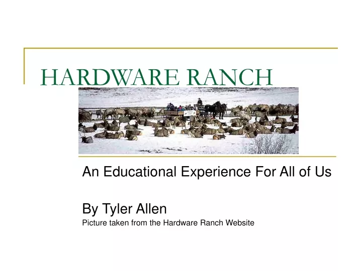 hardware ranch