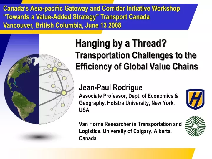 hanging by a thread transportation challenges to the efficiency of global value chains