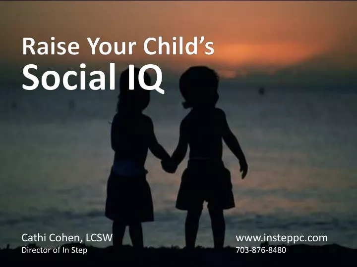 raise your child s social iq
