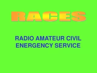 RADIO AMATEUR CIVIL ENERGENCY SERVICE