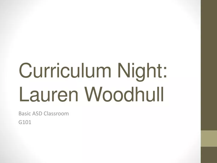 curriculum night lauren woodhull