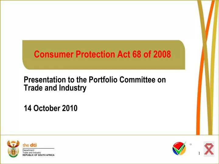 consumer protection act 68 of 2008