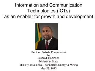 Information and Communication Technologies (ICTs)  as an enabler for growth and development