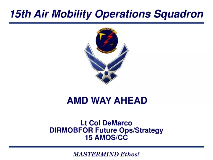 lt col demarco dirmobfor future ops strategy 15 amos cc