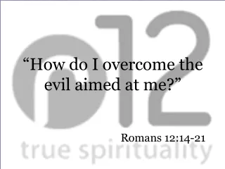 Romans 12:14-21