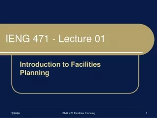IENG 471 - Lecture 01