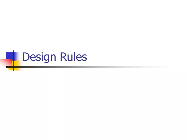design rules