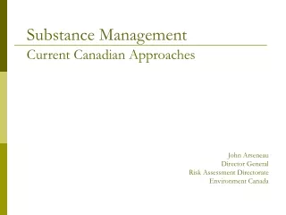 Substance Management