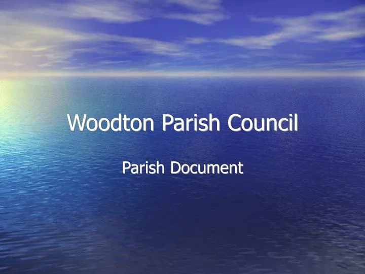 parish document