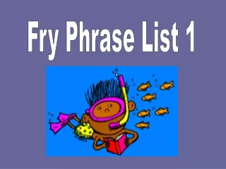 Fry Phrase List 1