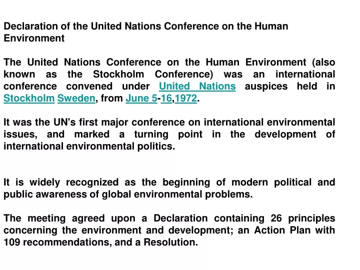 declaration of the united nations conference