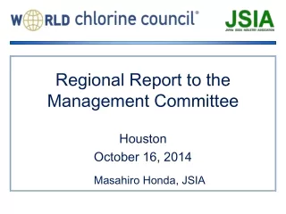 Regional Report to the Management Committee