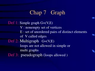 Chap 7   Graph