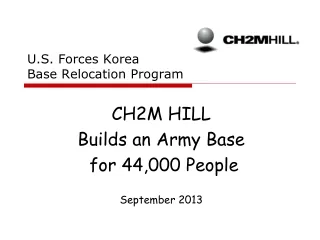 U.S. Forces Korea Base Relocation Program