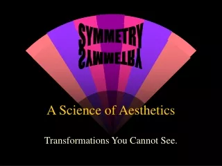 A Science of Aesthetics