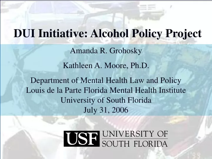 dui initiative alcohol policy project