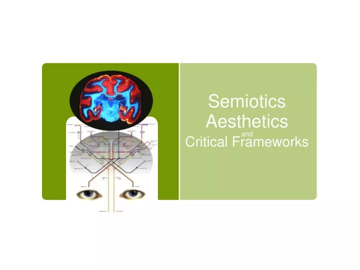 semiotics aesthetics critical frameworks