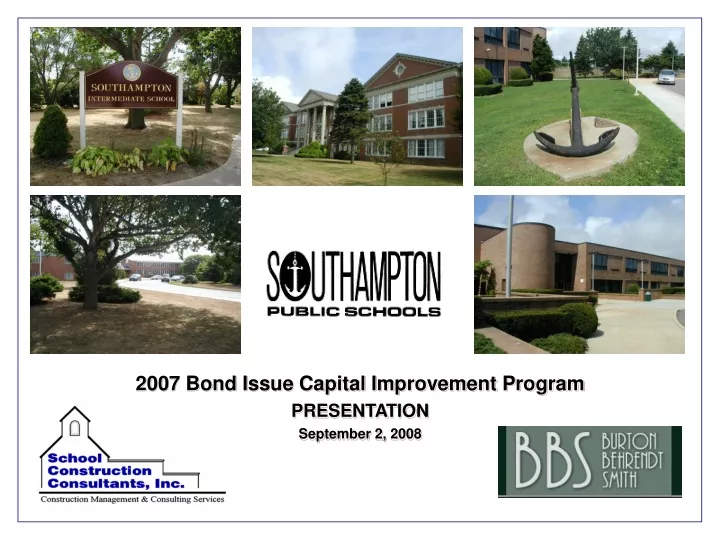 2007 bond issue capital improvement program