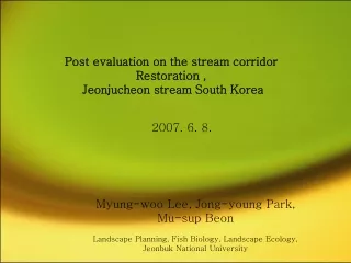 Myung-woo Lee, Jong-young Park, Mu-sup Beon