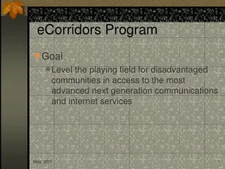 eCorridors Program