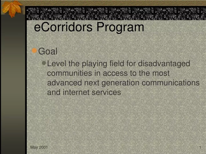 ecorridors program