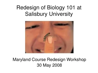 Redesign of Biology 101 at Salisbury University