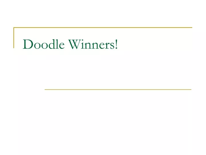 doodle winners