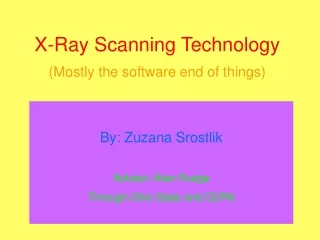 X-Ray Scanning Technology