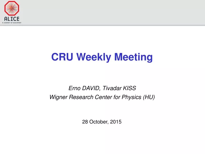 cru weekly meeting