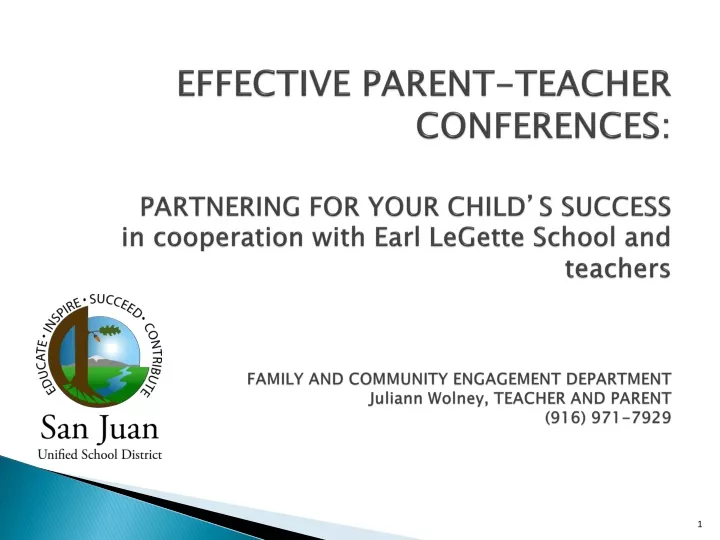 effective parent teacher conferences partnering