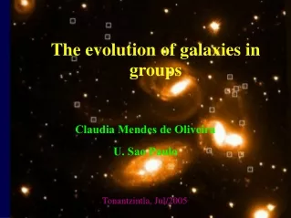 The evolution of galaxies in groups