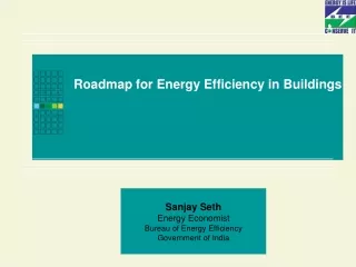 Sanjay Seth Energy Economist Bureau of Energy Efficiency Government of India