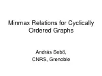 Minmax Relations for Cyclically Ordered Graphs - slide 1