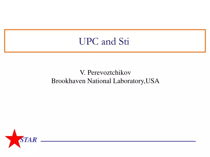 upc and sti