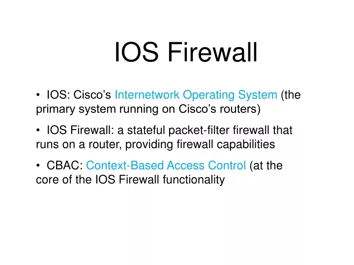 ios firewall