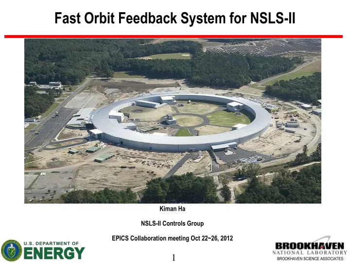 fast orbit feedback system for nsls ii