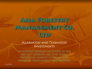 Asia Forestry Management Co. Ltd