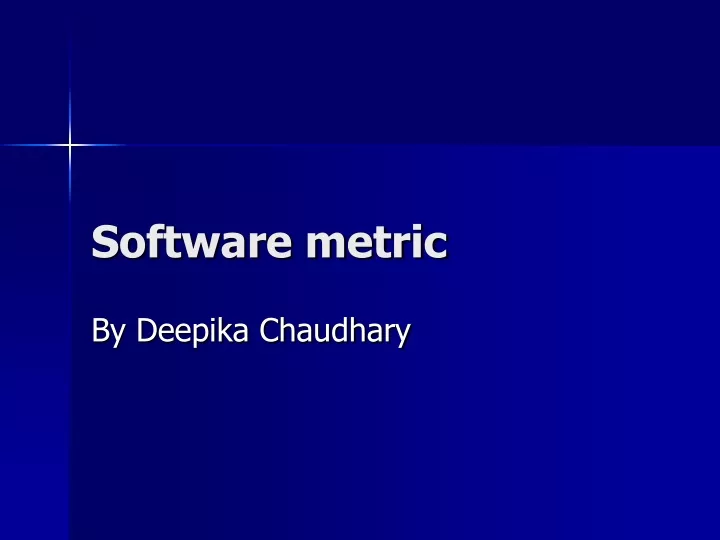 software metric